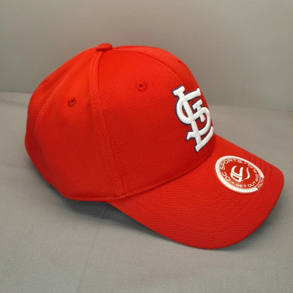 OC Sports Youth St Louis Cardinals MLB Baseball Hat Red Adjustable Cap STL Logo
